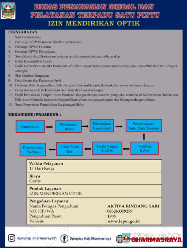 IZIN MENDIRIKAN OPTIK