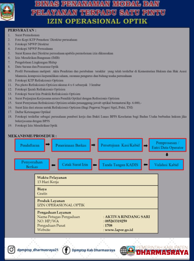 IZIN OPERASIONAL OPTIK