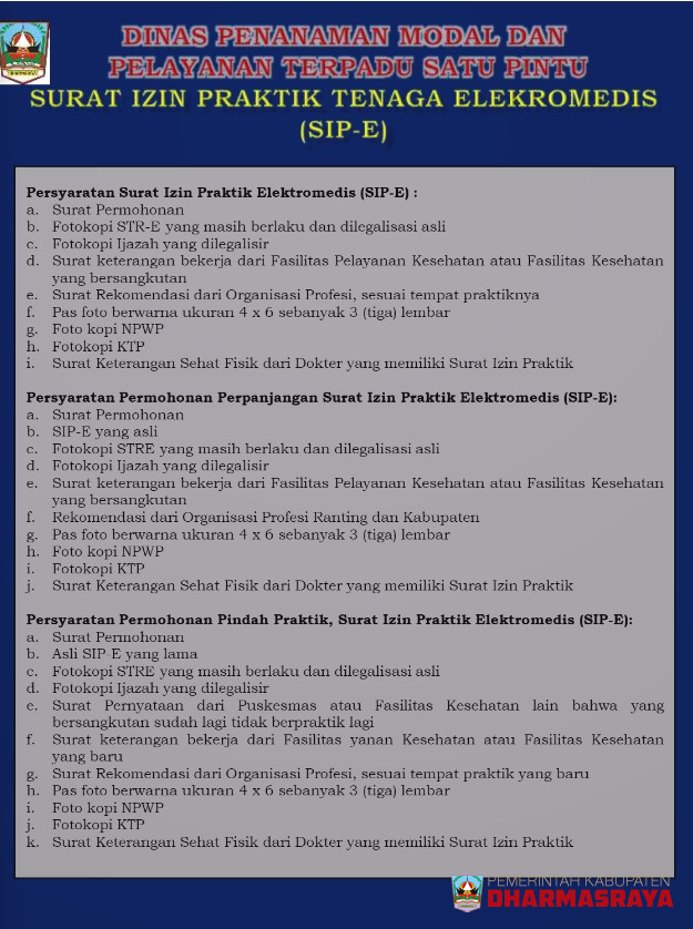 SURAT IZIN PRAKTIK TENAGA ELEKTROMEDIS