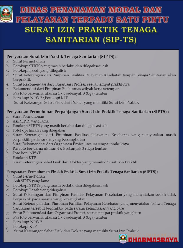 SURAT IZIN PRAKTIK TENAGA SANITARIAN